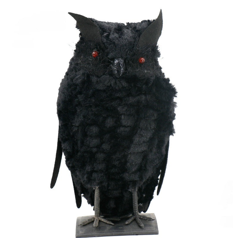 Halloween Owl Prop Decoration - Gothic Yard Accent