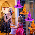 Light-Up Spider Witch Hat - Halloween LED Costume Accessory